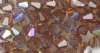 25 Smoke Topaz AB 4mm Bicone Swarovski